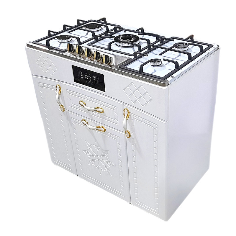 اجاق گاز 5 شعله هاکان مدل اجاق گاز چهار درب صفحه استیل اپکسی کوهان دار - Image 5