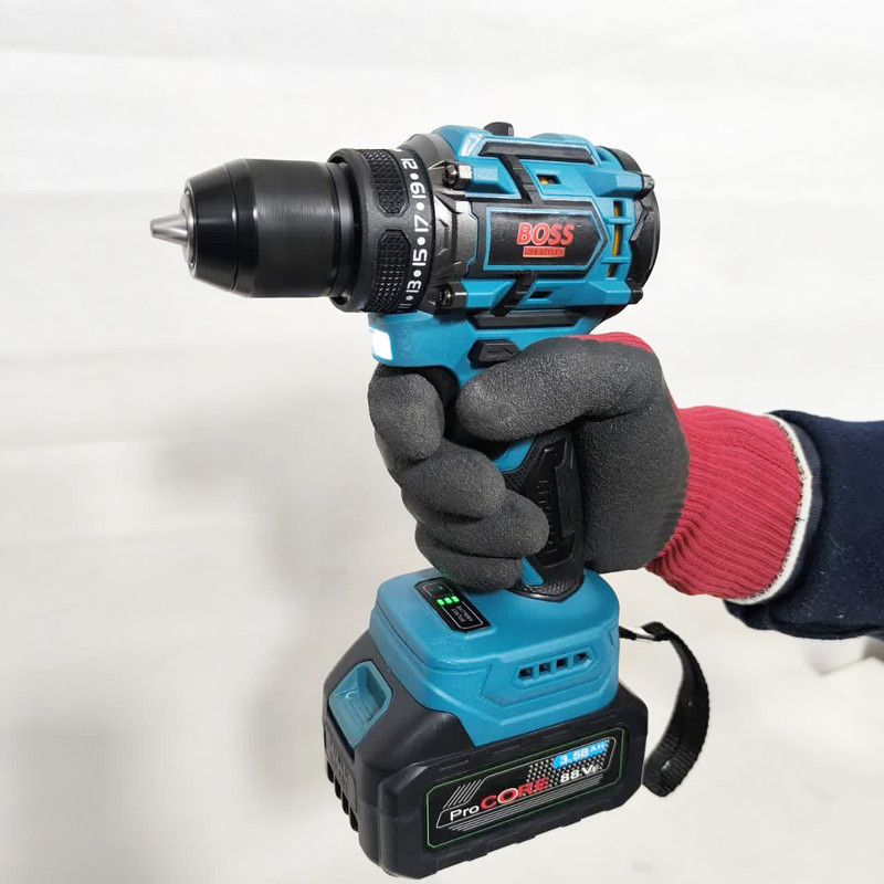 مجموعه 30 عددی دریل شارژی باس مدل 88V-Dual Battery-brushless - Image 8