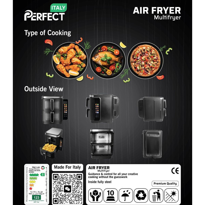 سرخکن 5 لیتر پرفکت مدل DAF-8001 - Image 3