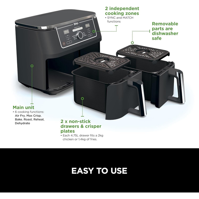 سرخ کن بدون روغن نینجا مدل AF400 - Image 14