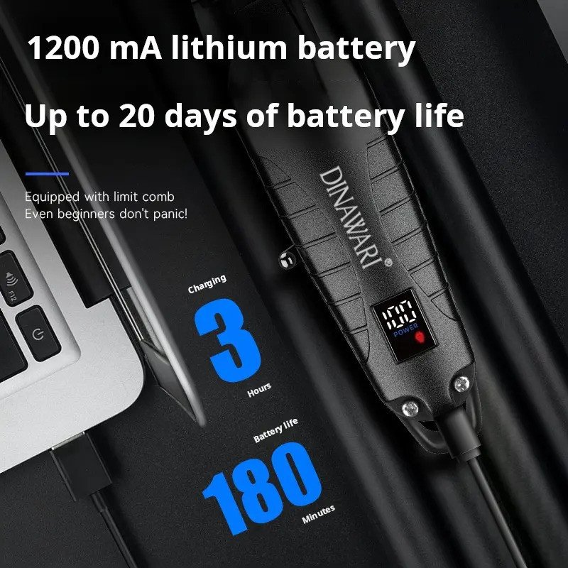 ماشین اصلاح موی سر و صورت شارژی دیناواری مدل D-196 - Image 3