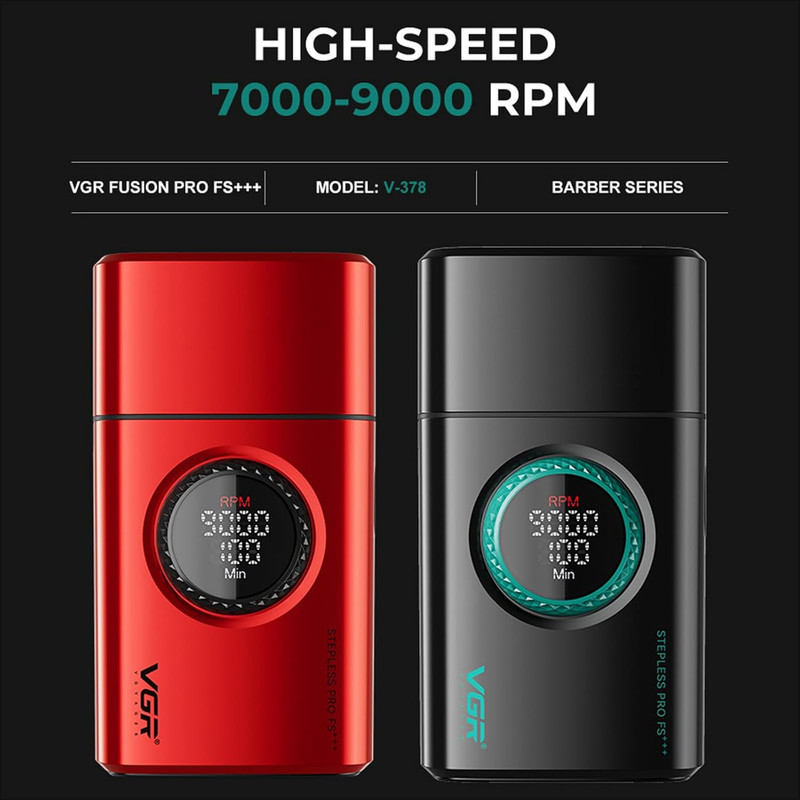 ست ماشین اصلاح موی صورت و بدن شارژی وی جی ار مدل v-378 - Image 7