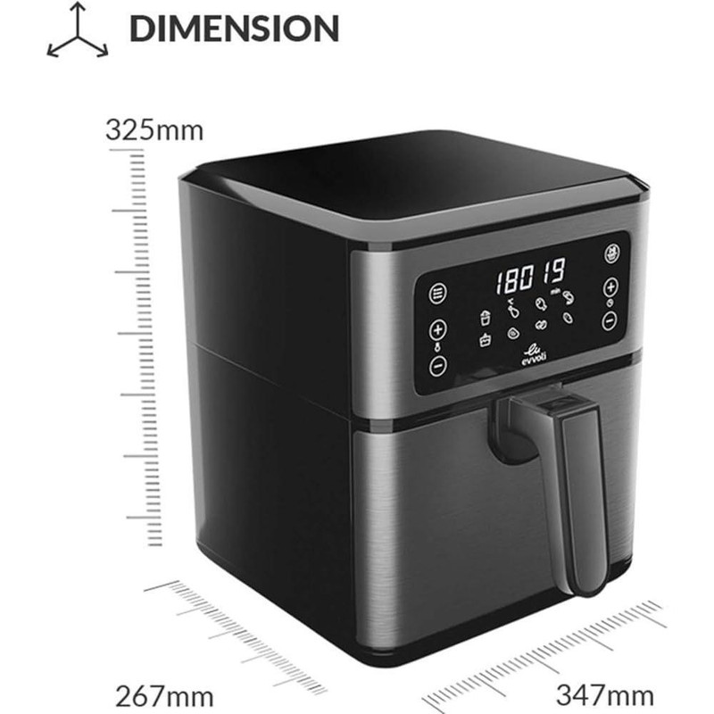سرخ کن بدون روغن ایوولی مدل EVKA-AF5508D - Image 2