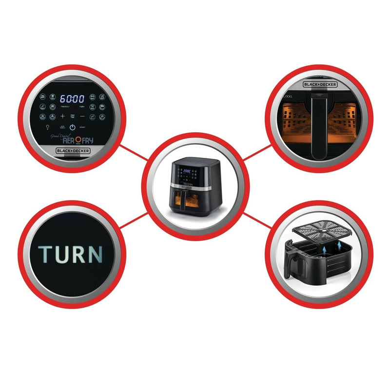 سرخ کن بدون روغن بلک اند دکر مدل AF5800 - Image 6