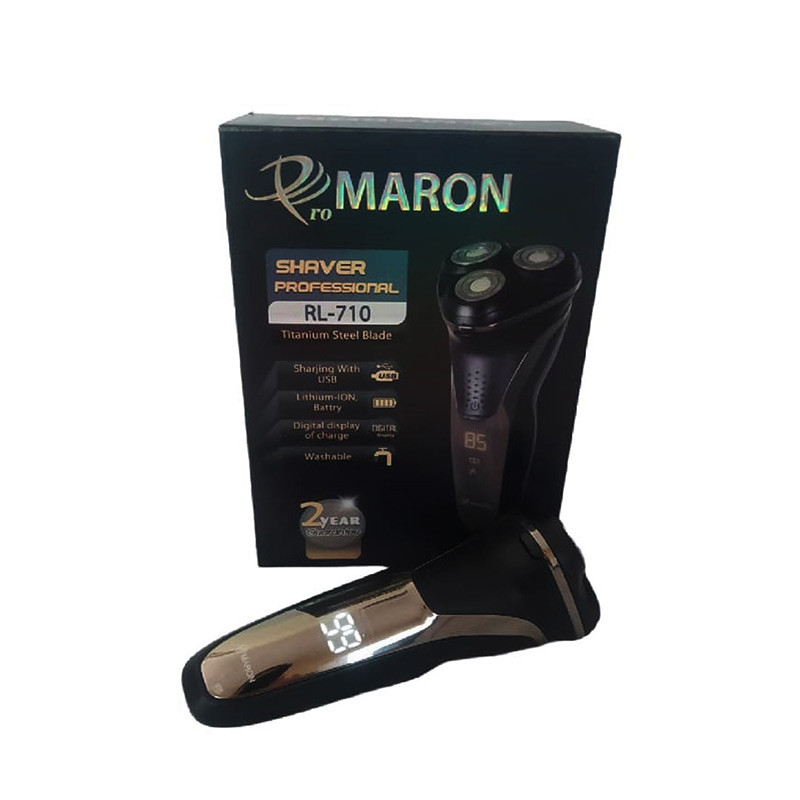 ماشین اصلاح موی صورت پرومارون مدل RL-710، اصلاح به صورت خط زن، حجم زن و صفر زن، استفاده به صورت خشک و مرطوب، طراحی ارگونومیک، منبع انرژی باتری قابل شارژ، تکنولوژی اصلاح به صورت برش چرخشی، مدت زمان شارژ 90 دقیقه و مدت زمان استفاده پس از شارژ 45 دقیقه - Image 4