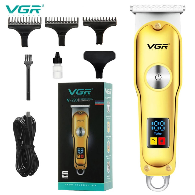 ست ماشین اصلاح موی صورت و بدن وی جی ار مدل V-290 - Image 5