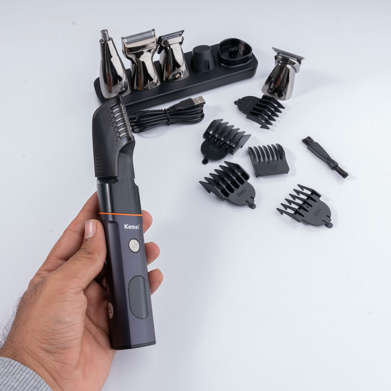 ست ماشین اصلاح موی صورت و بدن کیمی مدل KM-5857 - Image 12