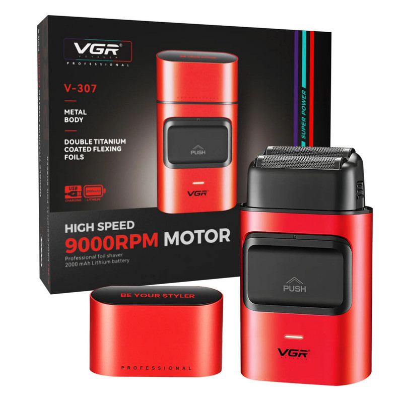 ماشین اصلاح موی صورت شارژی وی جی ار مدل V-307 - Image 2