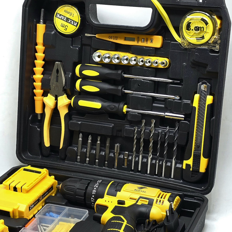 مجموعه 96 عددی دریل پیچ گوشتی شارژی چکشی بوزیل مدل 24V - Image 9