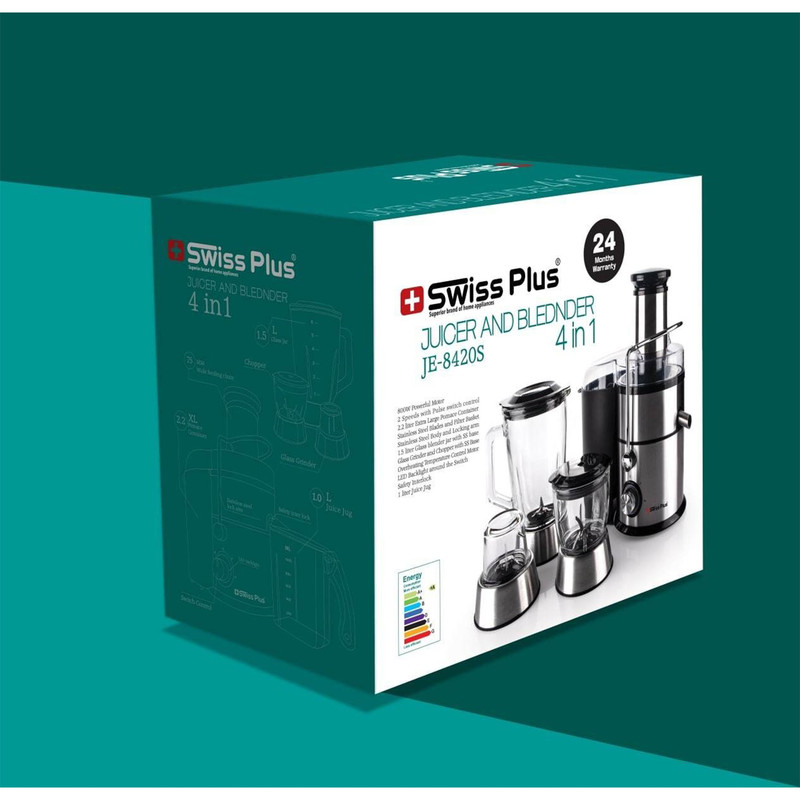 آبمیوه گیری سوئیس پلاس مدل JE-8420S - Image 5