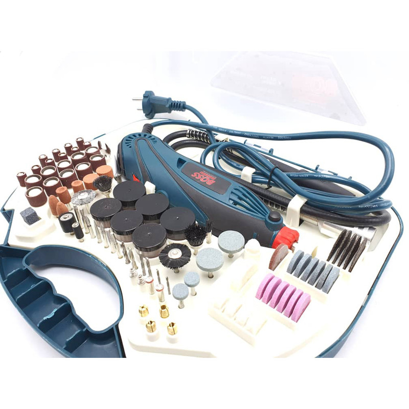 مجموعه 215 عددی فرز انگشتی مینیاتوری و حکاکی باس مدل DIE-GRINDER - Image 8