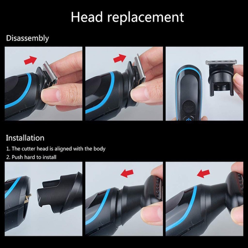 ست ماشین اصلاح موی صورت و بدن بیاوی مدل BAY-690 - Image 9