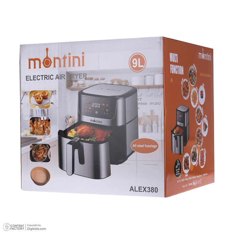 سرخ کن بدون روغن مونتینی مدل ALEX380 - Image 9