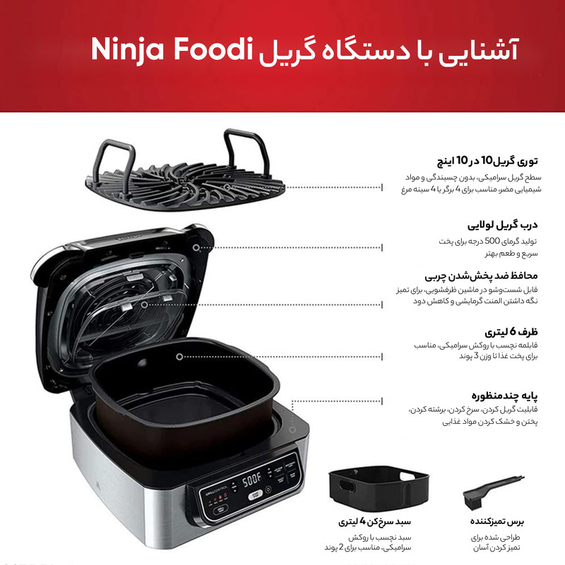 سرخ کن نینجا مدل AG 301 - Image 9