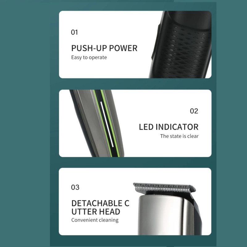 ماشین اصلاح موی سر و صورت وی جی ار مدل V-008 - Image 5