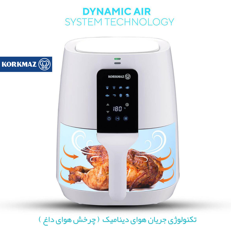 سرخ کن بدون روغن کرکماز مدل AIR-PRO A886 - Image 2