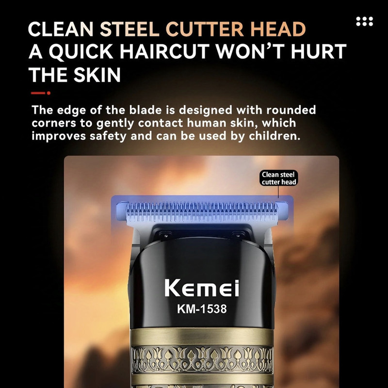 ماشین اصلاح موی صورت شارژی کیمی مدل 1538 مجموعه دو عددی - Image 5