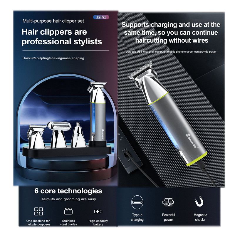 ماشین اصلاح موی سر و صورت شینون مدل S-3419 - Image 11