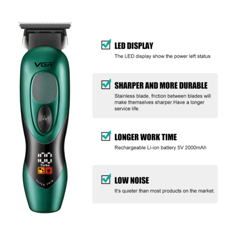 ماشین اصلاح موی سر و صورت وی جی ار مدل V-227 - Image 5