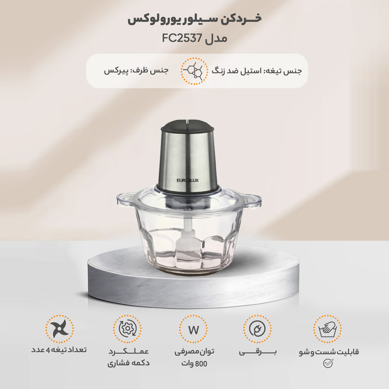 خردکن یورولوکس مدل FC2537 - Image 6