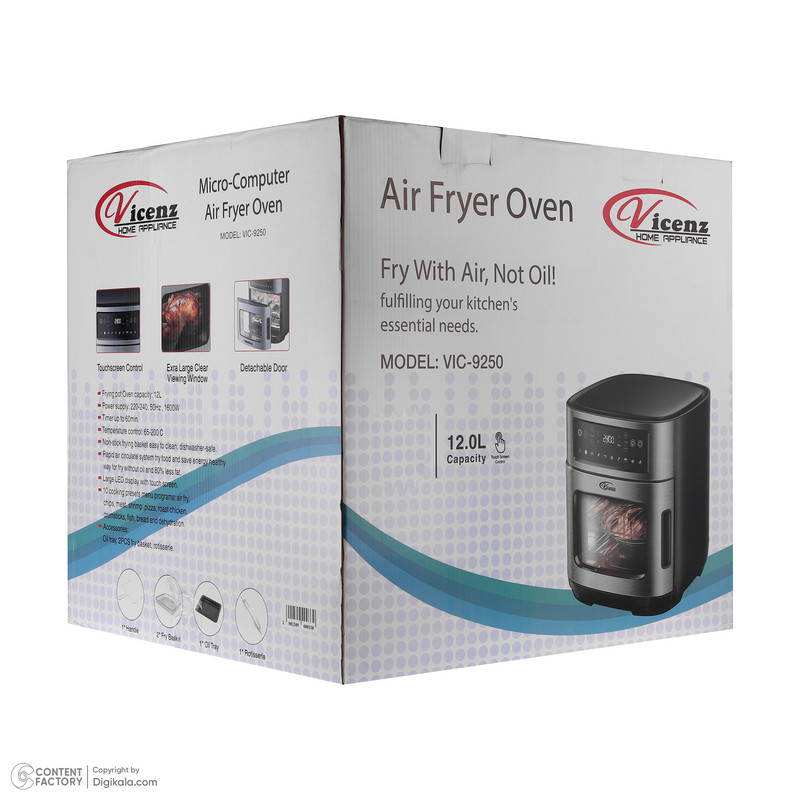 سرخ کن بدون روغن ویکنز مدل VIC-9250 - Image 9