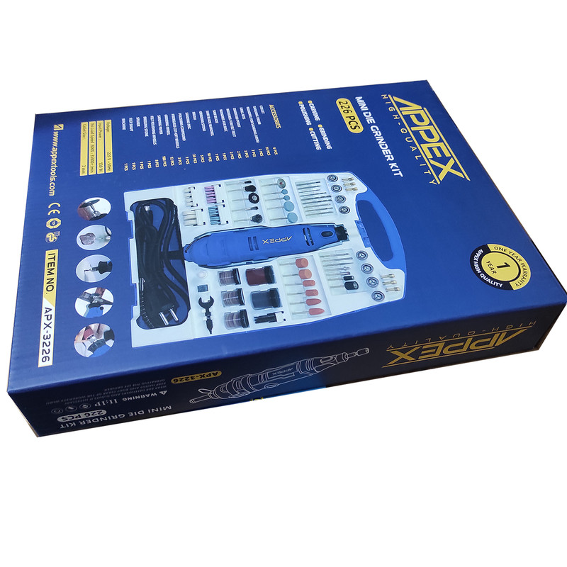 فرز مینیاتوری اپکس مدلSMT-APPEX-MINI DIE GRINDER KIT-226PCS-APX3226 مجموعه 226 عددی - Image 9
