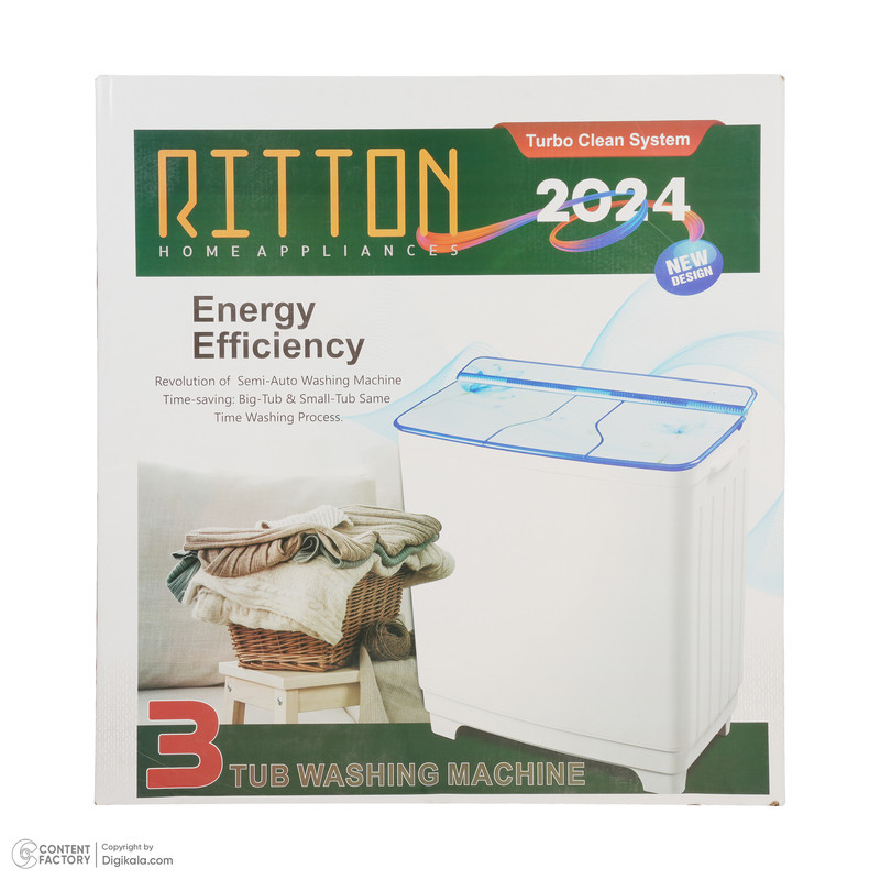 ماشین لباسشویی 15 کیلوگرم نیمه-اتوماتیک ریتون مدل RWM-1603 TG - Image 26
