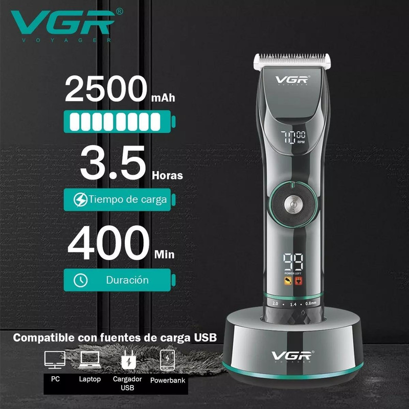 ماشین اصلاح موی سر و صورت وی جی ار مدل v-969 - Image 4