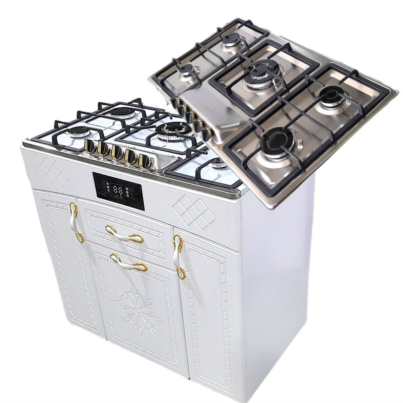 اجاق گاز 5 شعله هاکان مدل اجاق گاز چهار درب صفحه استیل اپکسی کوهان دار با ترموکوپل - Image 8