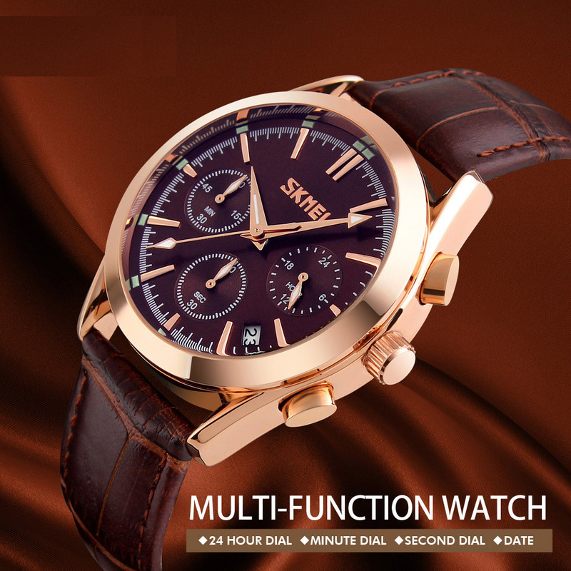 ساعت مچی عقربه ای اسکمی مدل 9127g کد 01 chrono - Image 3