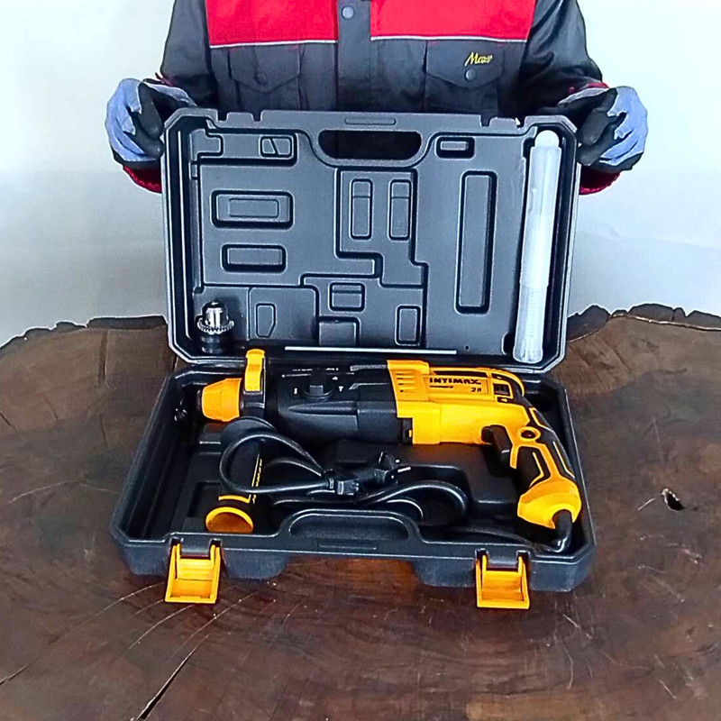 دریل بتن کن سه نظام چهار شیار 26 میلی متری 3250 وات اینتیمکث کد 100308 - Image 10