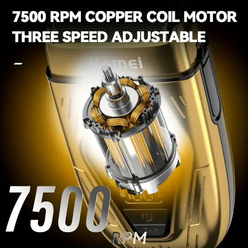 ست ماشین اصلاح موی صورت و بدن شارژی کیمی مدل KM-T360 - Image 6