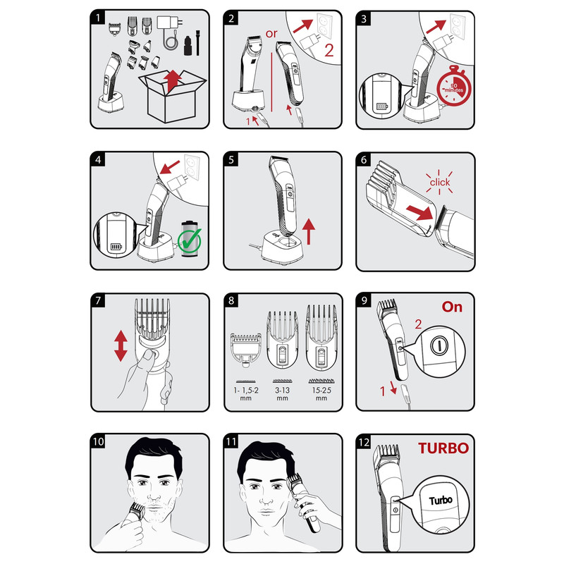 ست ماشین اصلاح موی صورت و بدن شارژی گروندیگ مدل MGK 9030 PRO Version 2025 - Image 9