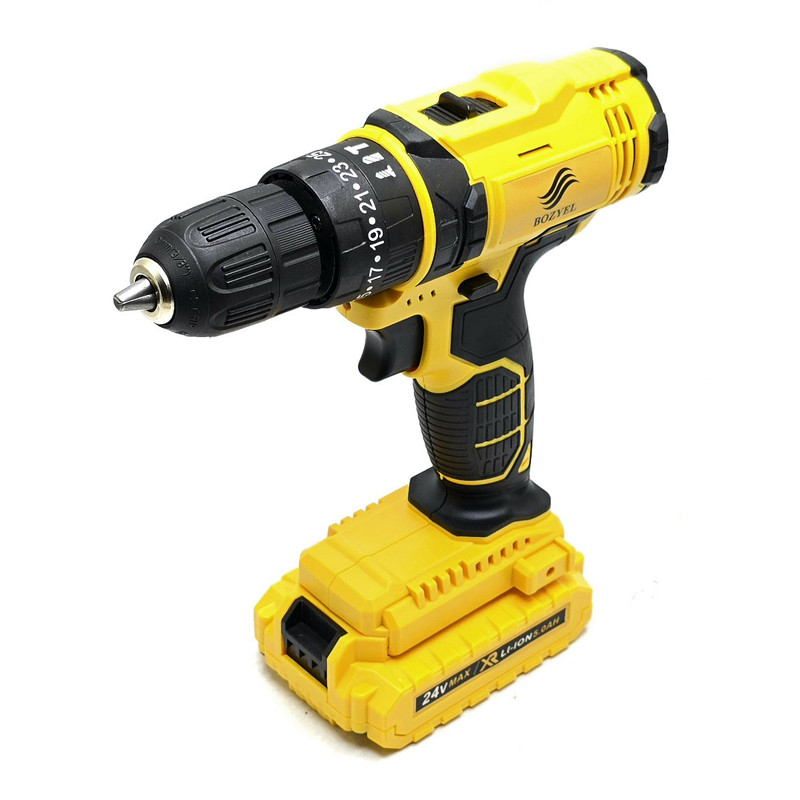 مجموعه 96 عددی دریل پیچ گوشتی شارژی چکشی بوزیل مدل 24V - Image 25