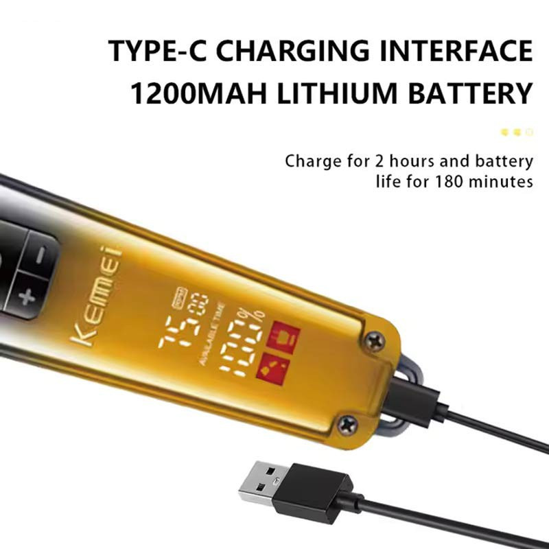 ماشین اصلاح موی صورت شارژی کیمی مدل KM-1866 - Image 3