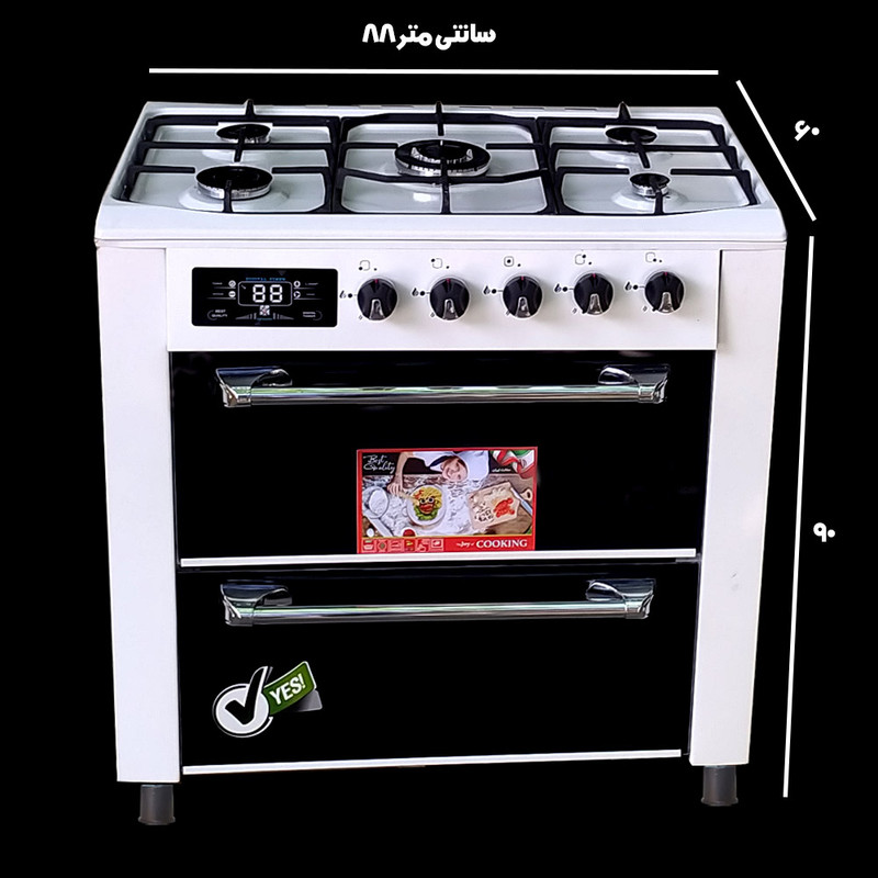 اجاق گاز 5 شعله دنپاسر مدل DEN902 - Image 5