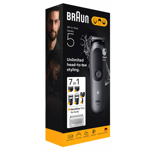 ماشین اصلاح موی صورت شارژی براون مدل AIO5520 - Image 4