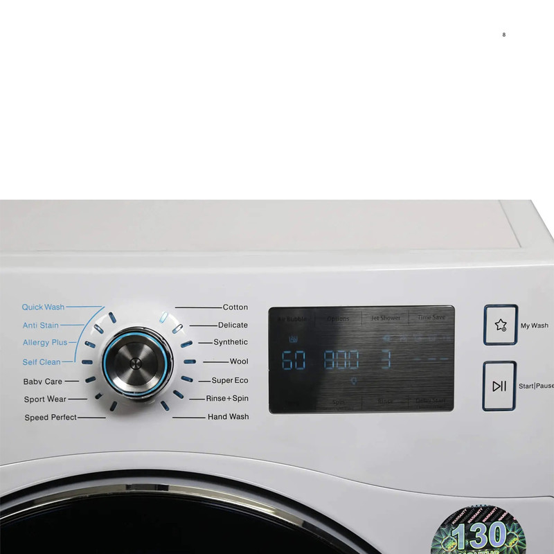 ماشین لباسشویی 8 کیلوگرم اتوماتیک دوو مدل LM-881W - Image 12