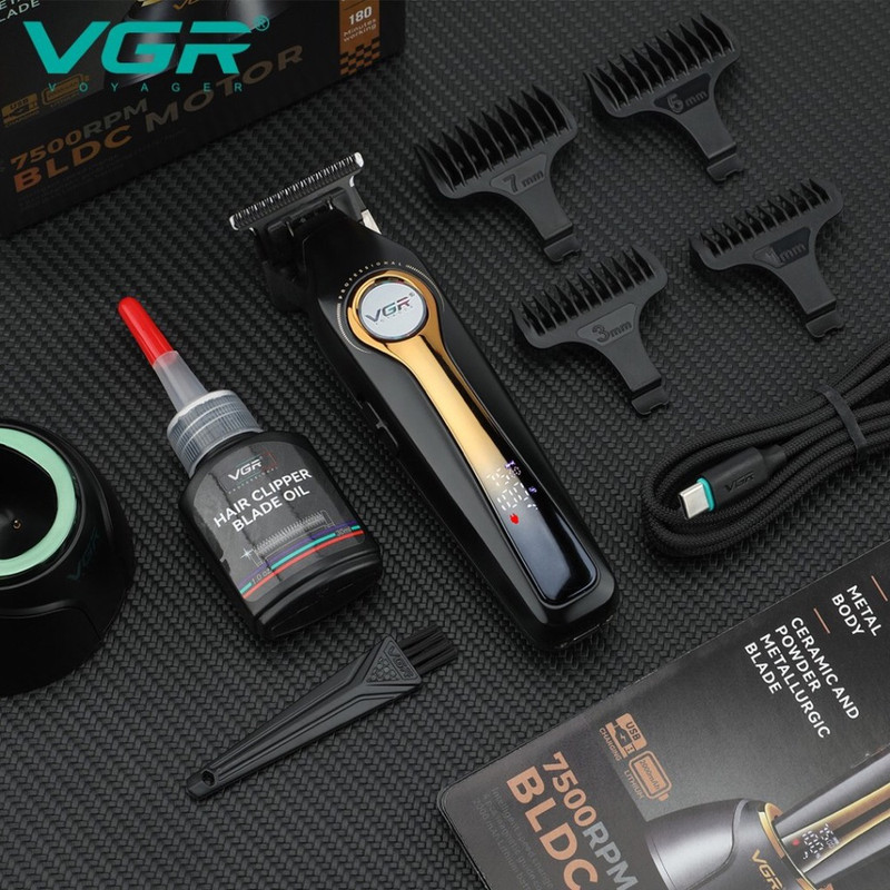 ماشین اصلاح موی سر و صورت وی جی ار مدل v-993 - Image 4