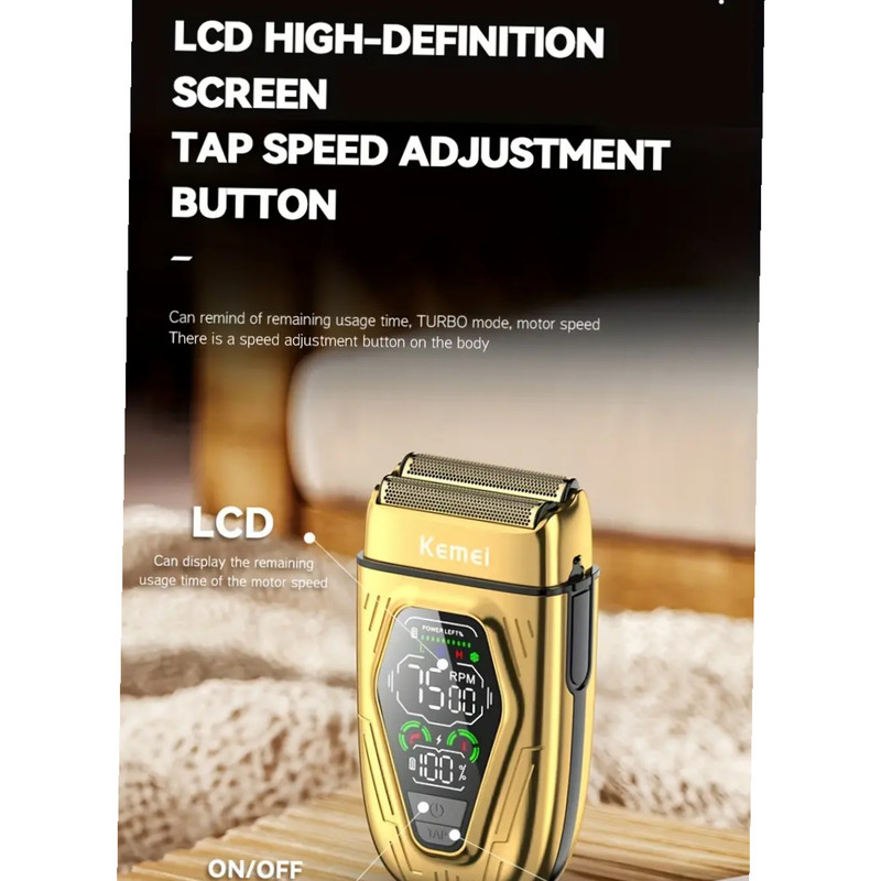 ست ماشین اصلاح موی صورت و بدن شارژی کیمی مدل KM-T360 - Image 5