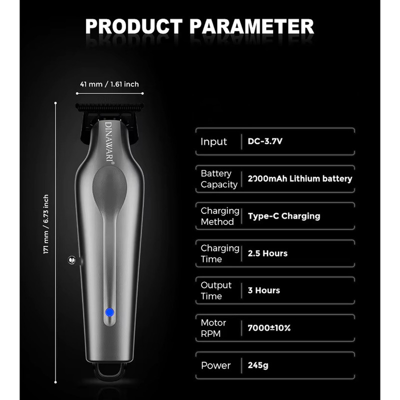 ماشین اصلاح موی سر و صورت شارژی دیناواری مدل D-192 - Image 13