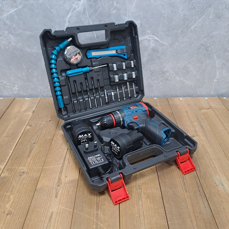دریل چکشی صنعتی براشلس باس مدل 24V مجموعه 24 عددی - Image 10