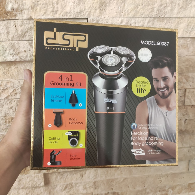 ست ماشین اصلاح موی صورت و بدن دی اس پی مدل 4IN1 - Image 2