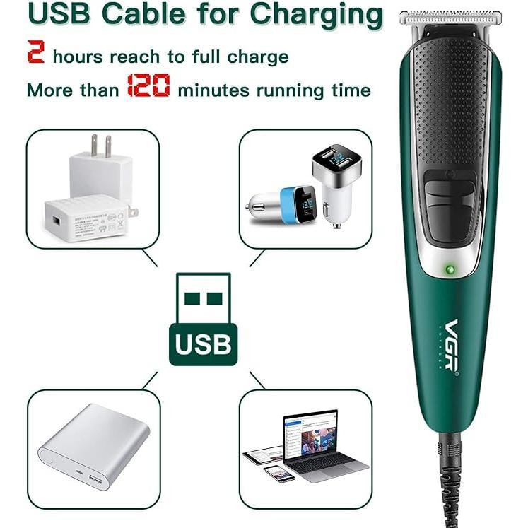 ماشین اصلاح موی سر و صورت وی جی ار مدل V-176 - Image 3