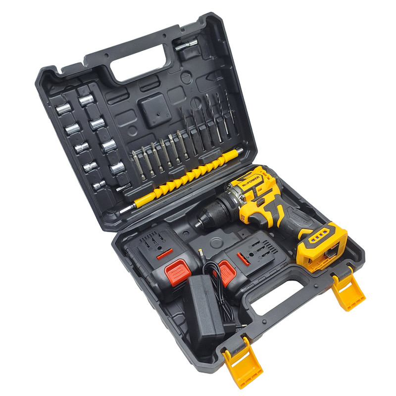 مجموعه 28 عددی دریل پیچ گوشتی براشلس صنعتی نیوپاور مدل 48VF کد 2 - Image 4