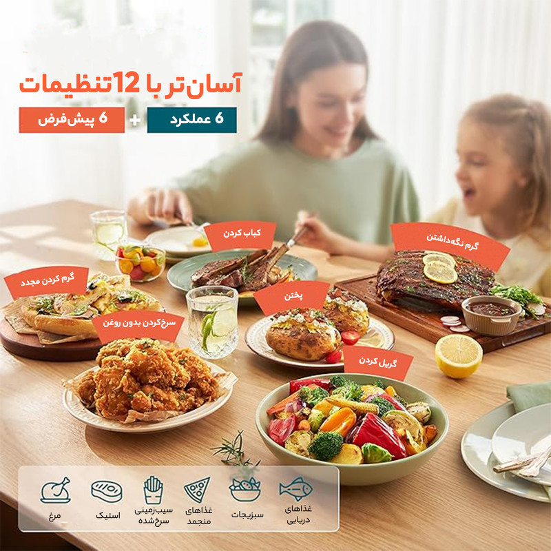 سرخ کن بدون روغن کوزوری مدل CAF-P583S - Image 19