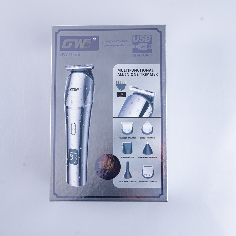 ماشین اصلاح موی صورت و بدن شارژی جی دبلیو مدل GW-9769 - Image 12