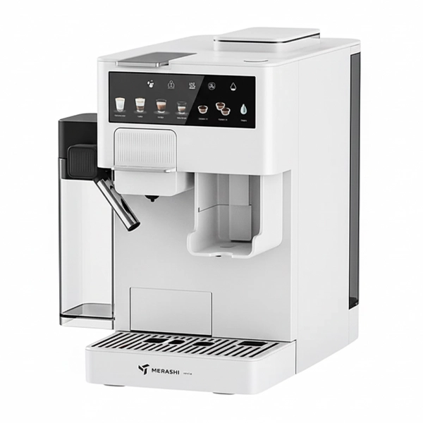 اسپرسوساز مباشی رنگ سفید مدل 403 با قابلیت تولید کف شیر