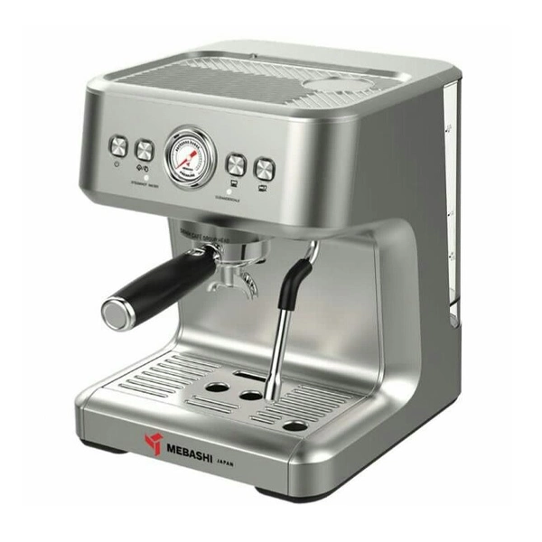 اسپرسوساز مباشی رنگ سیلور مدل 2104 با مخزن 1.5 لیتری