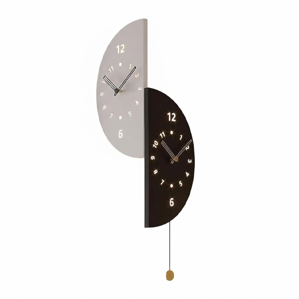 ساعت دیواری مدل دلوین دو طرفه با جنس بدنه ام دی اف